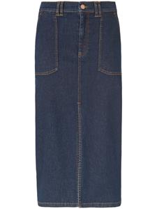 Peter Hahn, Maxirock Cotton in blau, Röcke für Damen