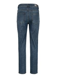 Jeans met steentjesmotief op de pijp Alba Moda Blauw