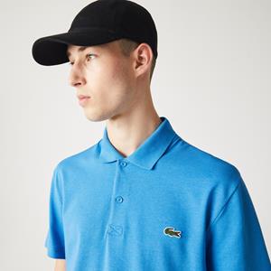 Lacoste Herren  Regular Fit Poloshirt aus Bio-Baumwolle - Blau 
