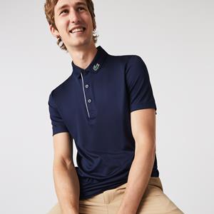 Lacoste Herren  Sport Golf-Poloshirt aus Jersey - Navy Blau / Weiß 