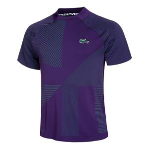 Lacoste Herren Tennis-Poloshirt  Sport - Lila / Grün 