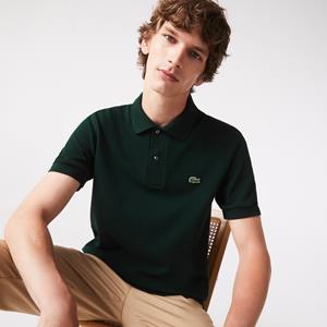 Lacoste Herren  L.12.21 Classic Fit Poloshirt aus Bio-Baumwoll-Piqué - Grün 