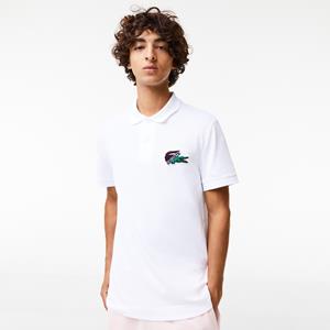 Lacoste Herren  Poloshirt aus Bio-Baumwoll-Piqué - Weiß 