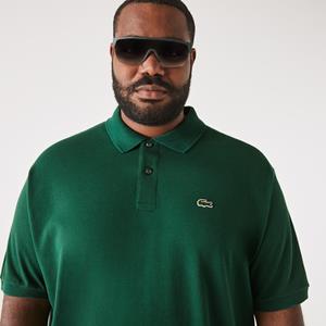 Lacoste Herren-Poloshirt aus Baumwoll-Petit-Piqué  – Übergröße - Grün 