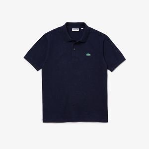 Lacoste Herren Poloshirt aus Baumwoll-Piqué mit Aufdruck - Heidekraut Grau 