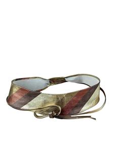 Collezione Alessandro Taillengürtel Stripes, aus weichem Leder