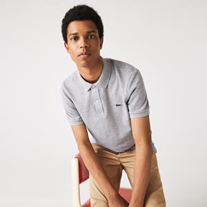 Lacoste Men's Slim fit  Polo Shirt in petit piqué - Heidekraut Grau 