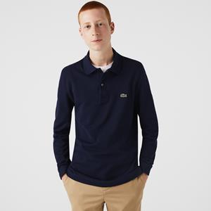 Lacoste Poloshirt Pique Longsleeve Donkerblauw