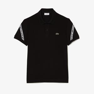 Lacoste Regular Fit Herren-Poloshirt aus Stretch-Mini-Piqué - Schwarz 