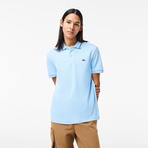 Lacoste Herren  Poloshirt mit gesteiftem Kragen aus Petit Piqué - Blau 