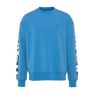 Lacoste Herren  Sweatshirt mit reflektierendem Aufdruck - Blau 