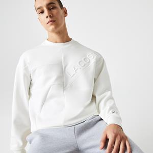 Lacoste Herren  Sweatshirt mit Patchwork-Effekt - Weiß 