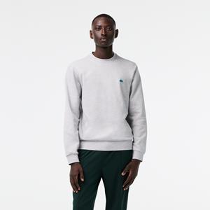 Lacoste Herren  Fleece-Sweatshirt mit Aufdruck - Heidekraut Grau 