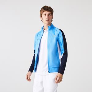 Lacoste Herren  Sport Tennis-Sweatshirt mit Reißverschluss - Blau / Navy Blau / Weiß 