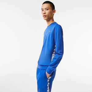 Lacoste Herren  Sport Pullover mit Tennis-Aufdruck - Blau 