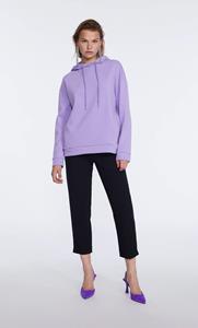 Stradivarius Basic-Hoodie Lila L