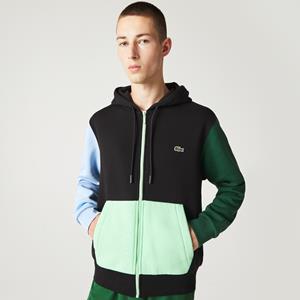 Lacoste Herren  Sweatshirt mit Kapuze und Colour-Block - Schwarz / Grün / Blau / Hellgrün 