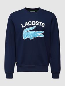 Lacoste Herren  Sweatshirt mit Krokodil-Aufdruck - Navy Blau 
