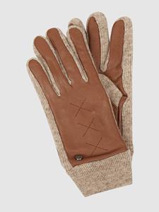 Pearlwood Touchscreen-handschoenen met leer, model 'Smilla'