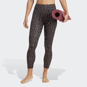 adidas Yoga Essentials Printed 7/8-Tight Schwarz