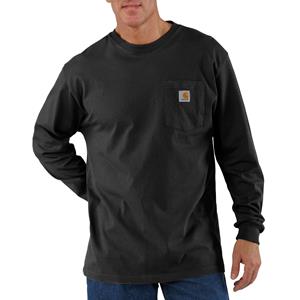Carhartt Longsleeve - T-shirt met lange mouwen en zakje Zwart