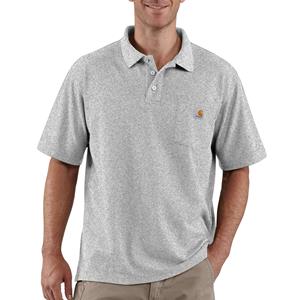 Carhartt Polo Shirts - Men loose fit vlekwerende polo Grijs