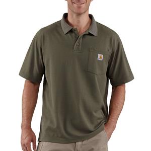 Carhartt Polo Shirts - Men loose fit vlekwerende polo Groen