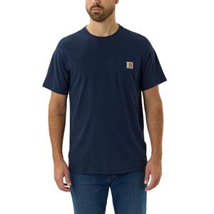 Carhartt Shortsleeve - Relaxed fit t-shirt dat zweet bestrijdt en vlekken afstoot Blauw