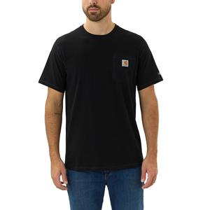 Carhartt Shortsleeve - Relaxed fit t-shirt dat zweet bestrijdt en vlekken afstoot Zwart
