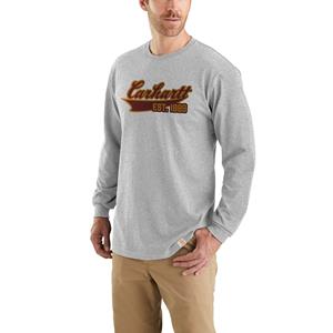 Carhartt Longsleeve - T-shirt met lange mouw en college -print Grijs