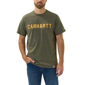 Carhartt Shortsleeve - Relaxed fit t-shirt met grafische print dat zweet bestrijdt en vlekken afstoot Groen