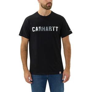 Carhartt Shortsleeve - Relaxed fit t-shirt met grafische print dat zweet bestrijdt en vlekken afstoot Zwart