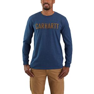 Carhartt Longsleeve Block Logo Graphic Schwerer Jersey