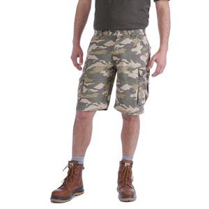 Carhartt Korte broeken - Relaxed fit herenshort met camouflageprint Bruin