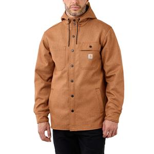 Carhartt Overshirt - Zwaar uitgevoerd shirt-jack met capuchon en duurzame waterafstotende afwerking Bruin
