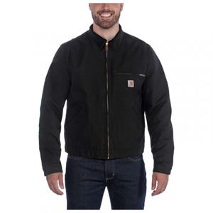 Carhartt Jas -  duck detroit jack met zachte voering van fleece Zwart