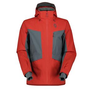 Scott Ultimate DRX Mens Jacket Herren Skijacke rot-türkis 