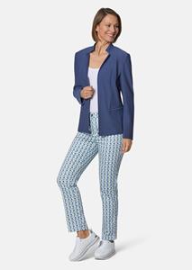 Goldner Fashion Comfortabele blazer van jersey met structuur - blauwviolet 