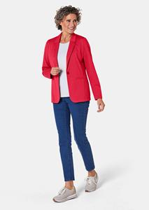 Goldner Fashion Lichte jersey blazer met uitstekende bewegingsvrijheid - rood 