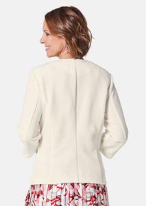 Goldner Fashion Comfortabel jasje met structuur - gebroken wit 
