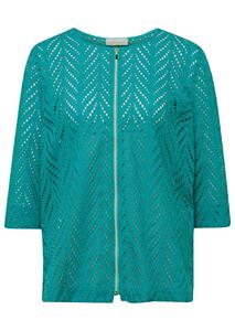 Goldner Fashion Licht blousejasje van katoen - lagune 