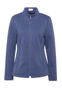 Goldner Fashion Heerlijk zacht tricot fleece jasje - leisteenblauw / gemêl. 