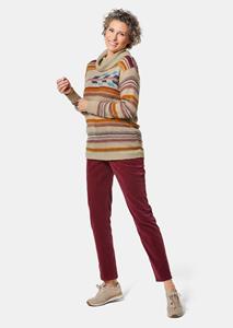 Goldner Fashion Pullover met luxueuze tricot structuur - meerkleurig / gedess. 