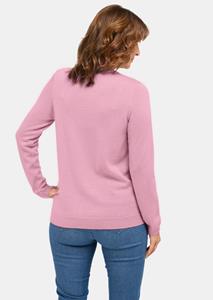 Goldner Fashion Pullover met opstaande kraag - roze 