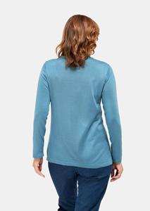 Goldner Fashion Pullover met opstaande kraag - ijsblauw 