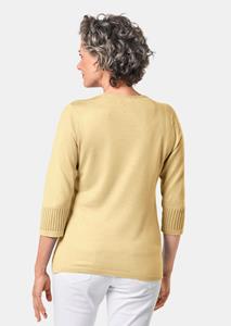 GOLDNER 3/4 Arm-Pullover »Gepflegter Ajour-Pullover mit femininen Durchbrüchen« Ohne