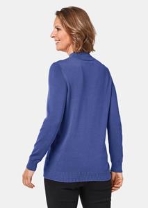 Goldner Fashion Pullover met opstaande kraag - koningsblauw 