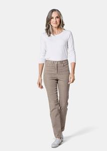 Goldner Fashion Comfortabele highstretch-jeans - taupe 