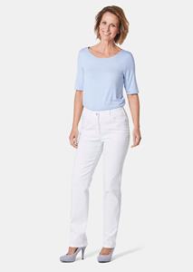 Goldner Fashion Klassieke jeans Anna - wit 