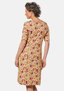Goldner Fashion Elastische jersey jurk met modieuze print - meerkleurig / gebloemd 